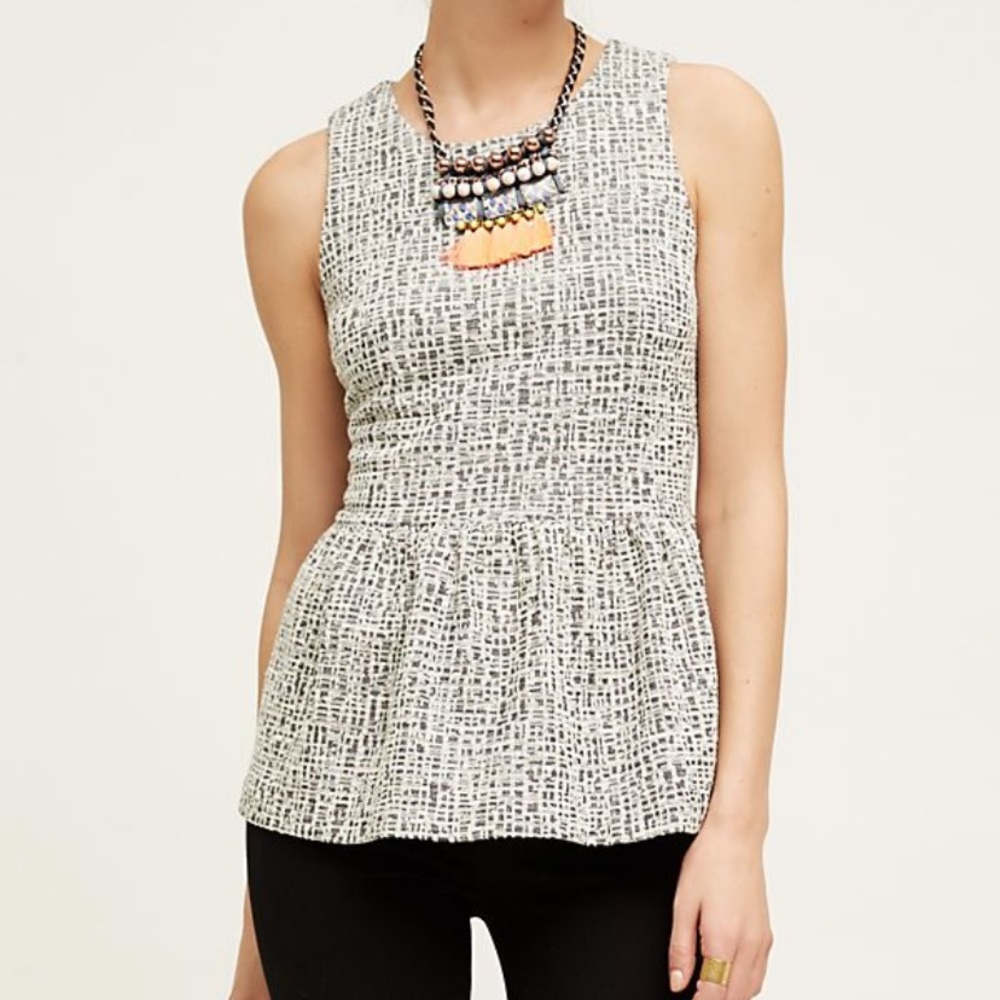 Anthropologie Evelina Peplum Top
